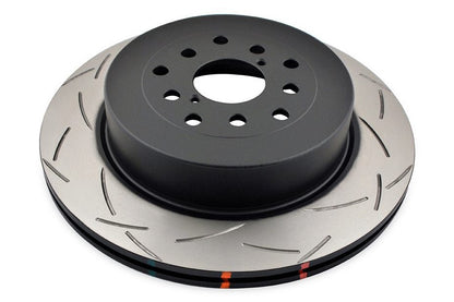 DBA Rear 4000 Series T3 Slotted Brake Rotor For 2004-07 Subaru WRX STI