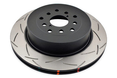 DBA Rear 4000 Series T3 Slotted Brake Rotor For 2004-07 Subaru WRX STI - DBA4655S-10