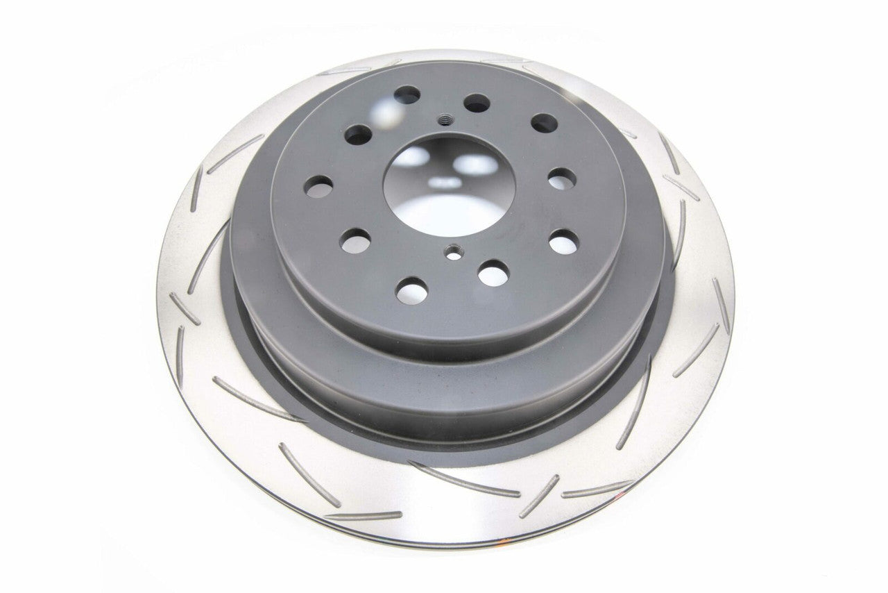 DBA Rear 4000 Series T3 Slotted Brake Rotor For 2004-07 Subaru WRX STI
