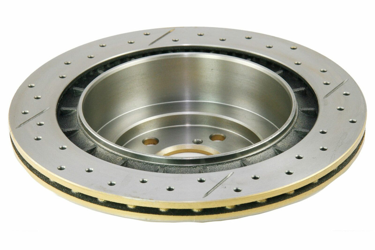 DBA Rear Street Series XGold Drilled & Slotted Brake Rotor For 2006-07 Subaru WRX, 05-08 LGT - Back