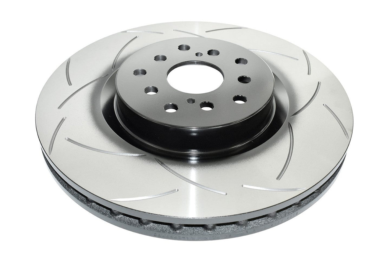 DBA Front Street Series T2 Brake Rotor 10 Stud Hole Slotted Rotor For 2004-16 Subaru WRX STI