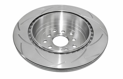 DBA Rear Street Series T2 Slotted Brake Rotor For 2004-13 Subaru WRX STI - Bottom