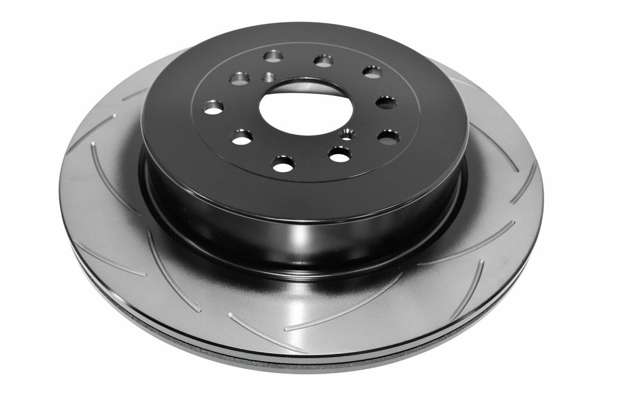 DBA Rear Street Series T2 Slotted Brake Rotor For 2004-13 Subaru WRX STI