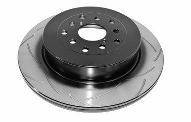 DBA Rear Street Series T2 Slotted Brake Rotor For 2004-07 Subaru WRX STI - DBA655S-10