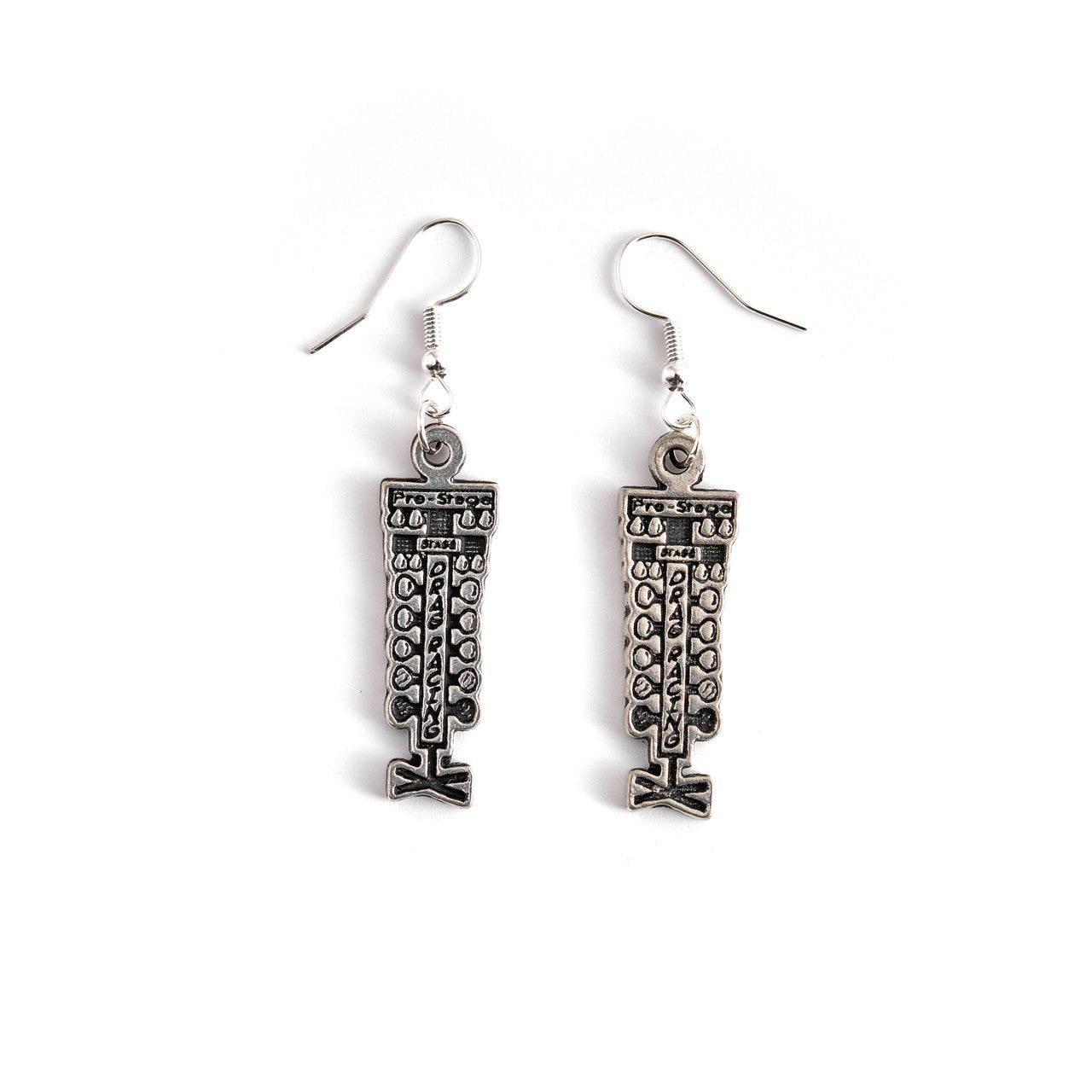 Garage Girls Jewelry Drag Race Tree Earrings - Layout