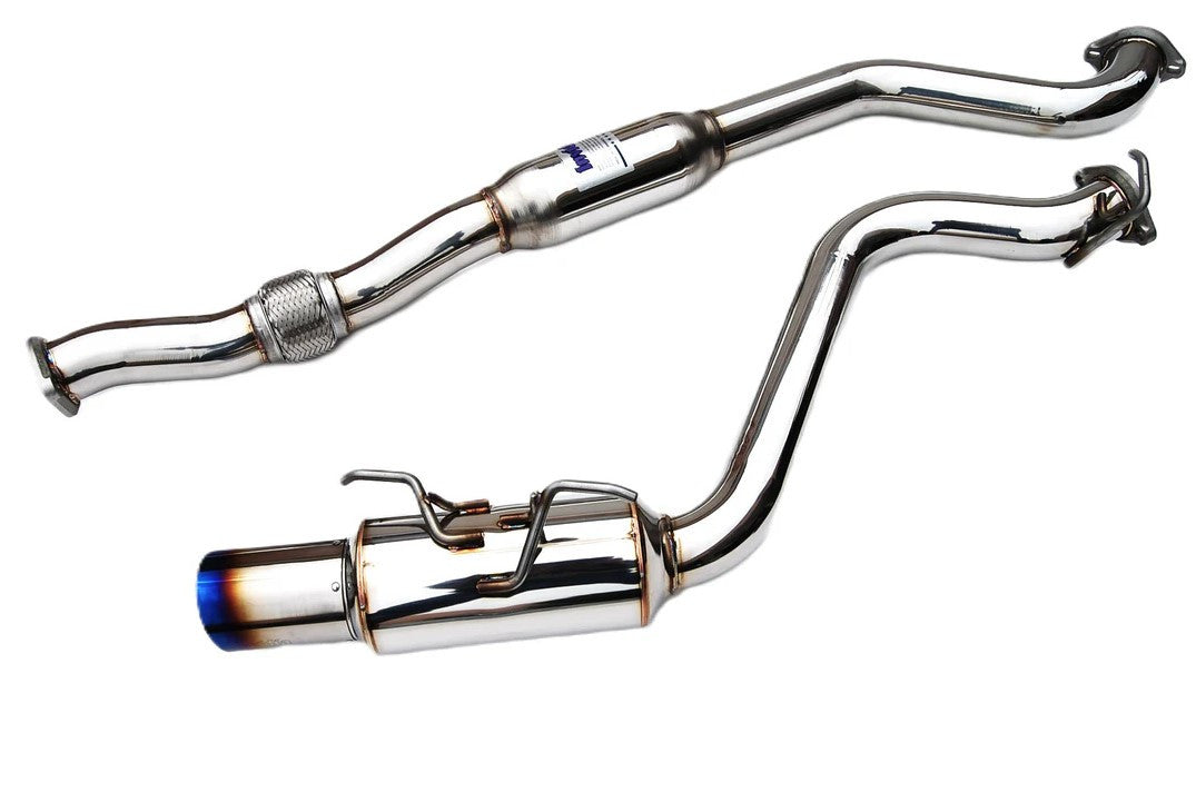 Invidia N1 3" Single Exit Street Cat Back Exhaust With Resonator and Titanium Tip For 2008-14 Subaru WRX Hatchback