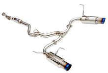 Invidia N1 Dual Cat Back Exhaust with Burnt Titanium Tips for 2008-14 Subaru WRX & STI Sedan - HS11STIGTT