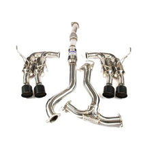 Invidia Gemini / R400 Single Layer Quad Black Tip Cat-Back Exhaust For 2011-21 Subaru WRX & STI - Layout