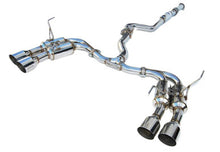 Invidia R400 Gemini Single Layer Quad SS Tip Cat Back Exhaust for 2015-2021 Subaru WRX/STI - HS15STIGM4SS