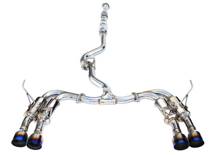 Invidia R400 Cat Back Exhaust with TI Tips for 2015-21 Subaru WRX / STI Sedan