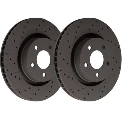 Hawk Talon Drilled and Slotted Rear Brake Rotor Set