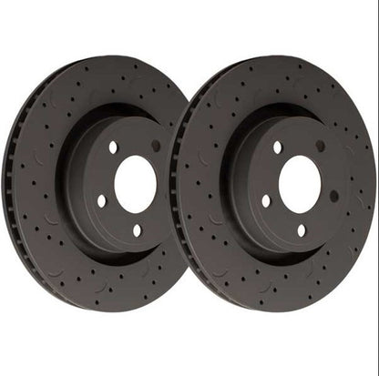 Hawk Talon Drilled and Slotted Front Brake Rotor Set