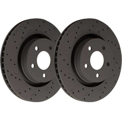 Hawk Talon Drilled and Slotted Front Brake Rotor Set