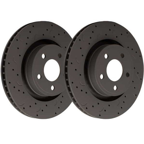 Hawk Talon Drilled and Slotted Rear Brake Rotor Set