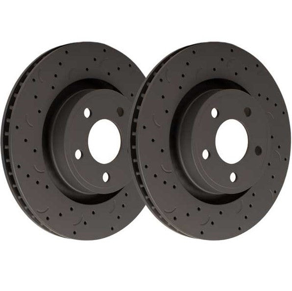 Hawk Talon Drilled and Slotted Rear Brake Rotor Set