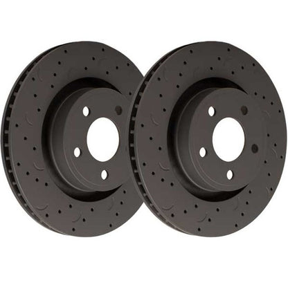 Hawk Talon Drilled and Slotted Rear Brake Rotor Set