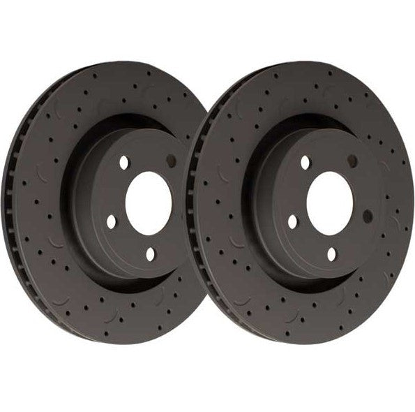 Hawk Talon Drilled and Slotted Rear Brake Rotor Set