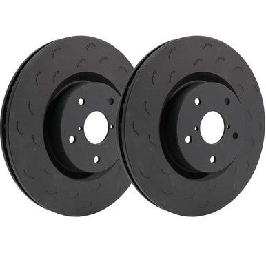 Hawk Talon Slotted-Only Front Brake Rotor Set For Subaru 02-10 WRX, 03-06 Baja, 03-09 Forester, 01-05 Outback - HTS5339