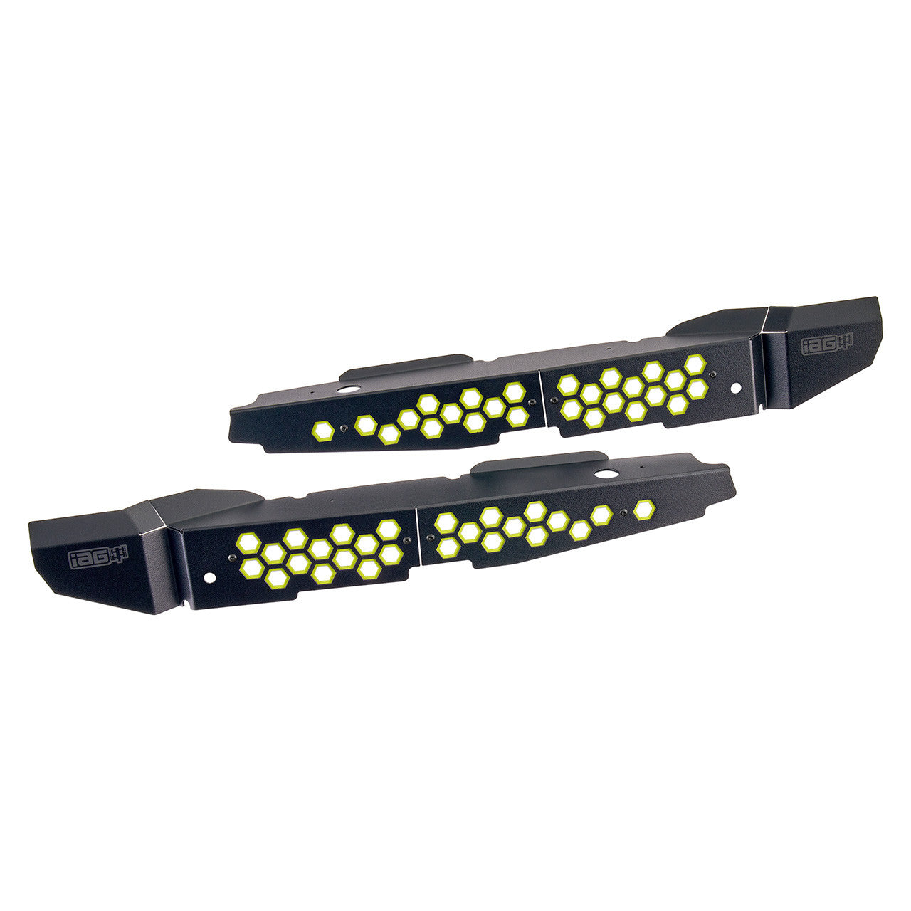 IAG Fender Shrouds For 2022+ Subaru WRX - Neon Yellow Layout Pair