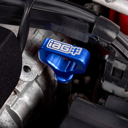 IAG Dipstick With Billet Anodized Handle For EJ 2.5L 2006-14 WRX, 04-21 STI, 06-09 LGT, 06-13 FXT - Installed 3