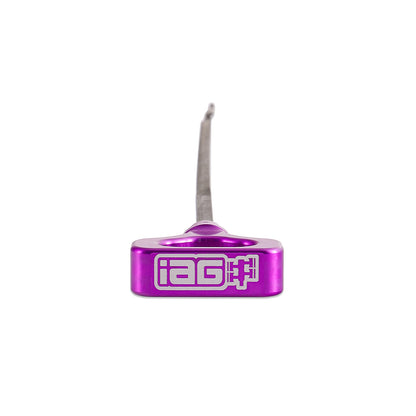 IAG Dipstick With Billet Anodized Handle For 2022+ WRX, 2019+ Ascent, 2024+ Outback & Legacy 2.4L - Purple Angle 2