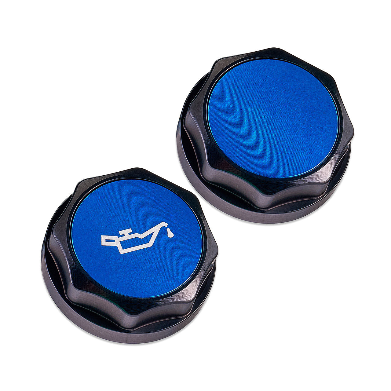 IAG Revolve Engine Oil Fill Cap w/ Anodized Color Accent - Cap Blue