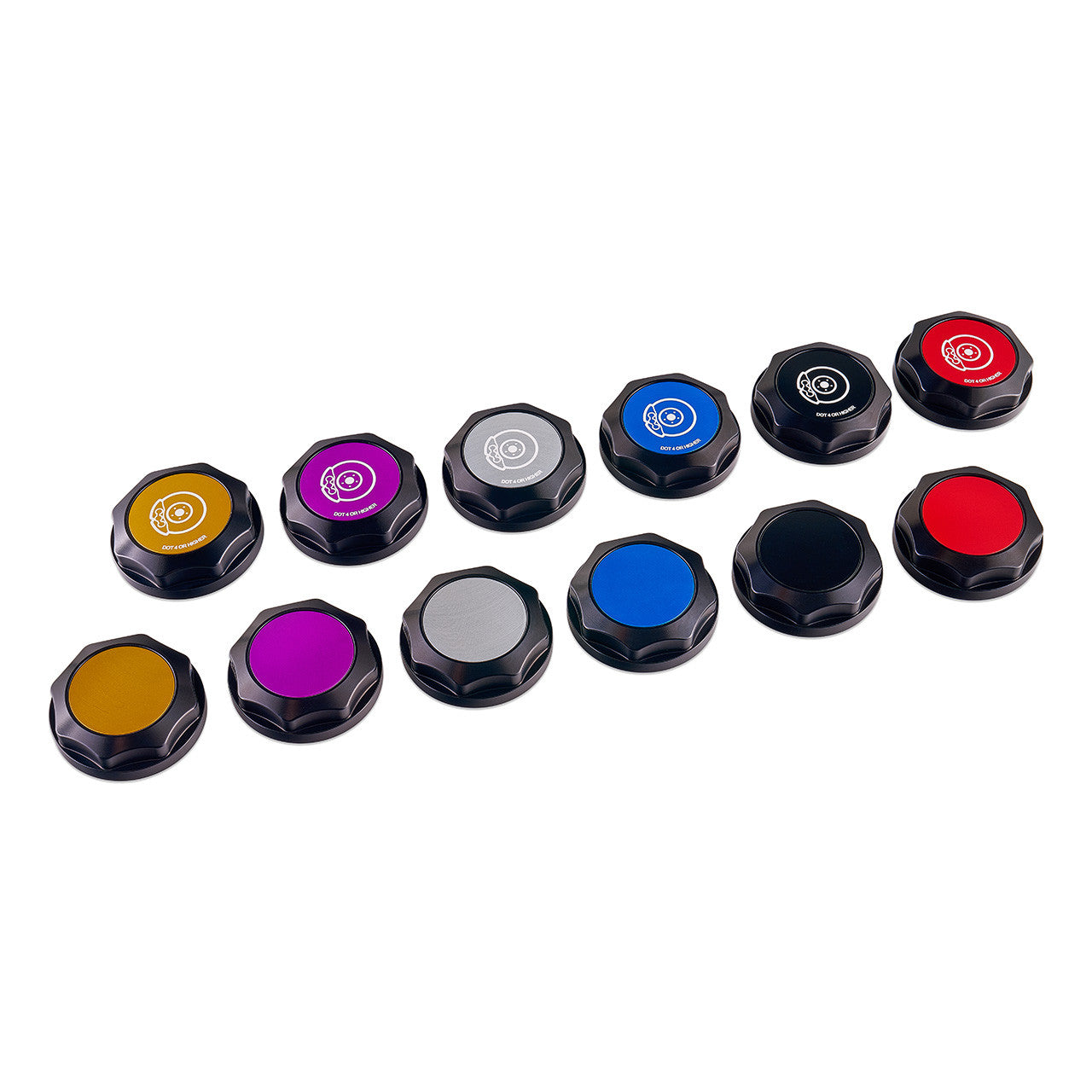 IAG Revolve Brake Fluid Reservoir Cap w/ Anodized Color Accent for WRX, STI, LGT, FXT, BRZ - Colors