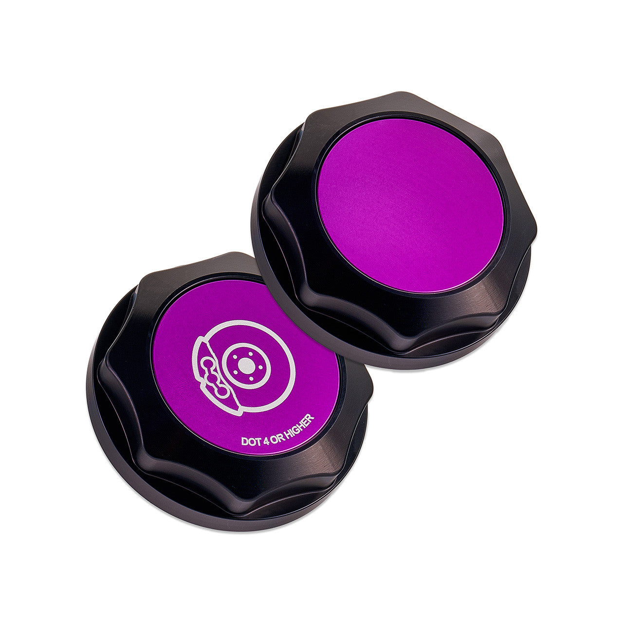 IAG Revolve Brake Fluid Reservoir Cap w/ Anodized Color Accent for WRX, STI, LGT, FXT, BRZ - Purple