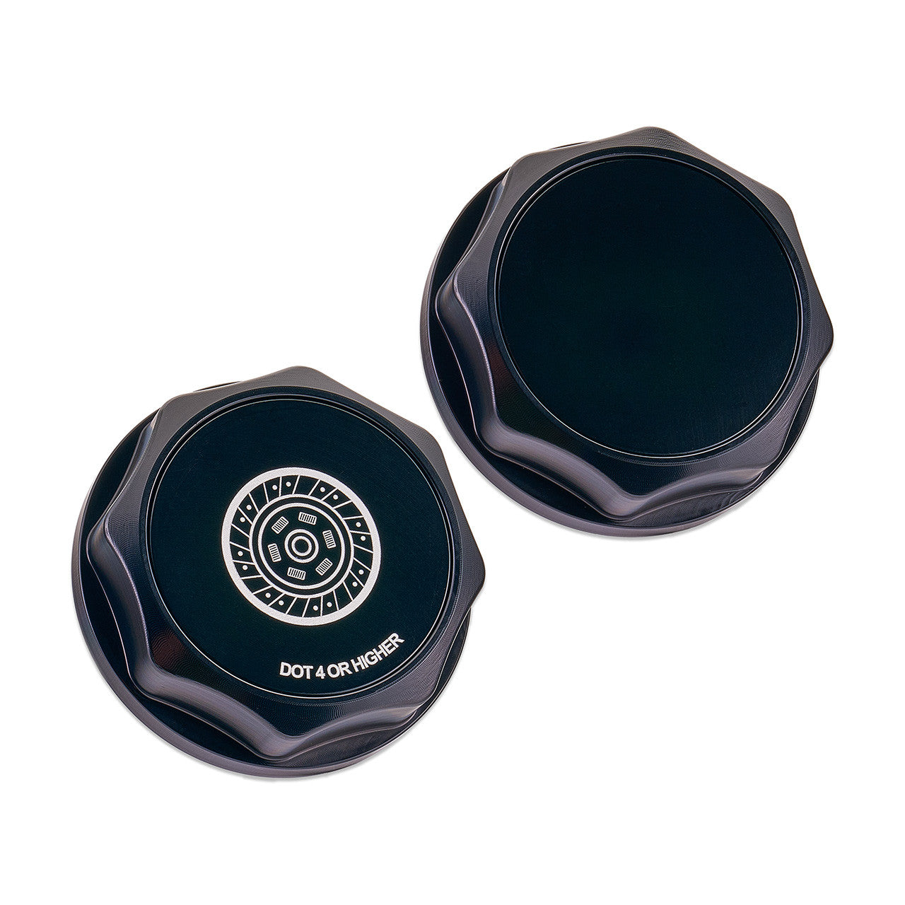 IAG Revolve Clutch Fluid Reservoir Cap w/ Anodized Color Accent for WRX STI - Black