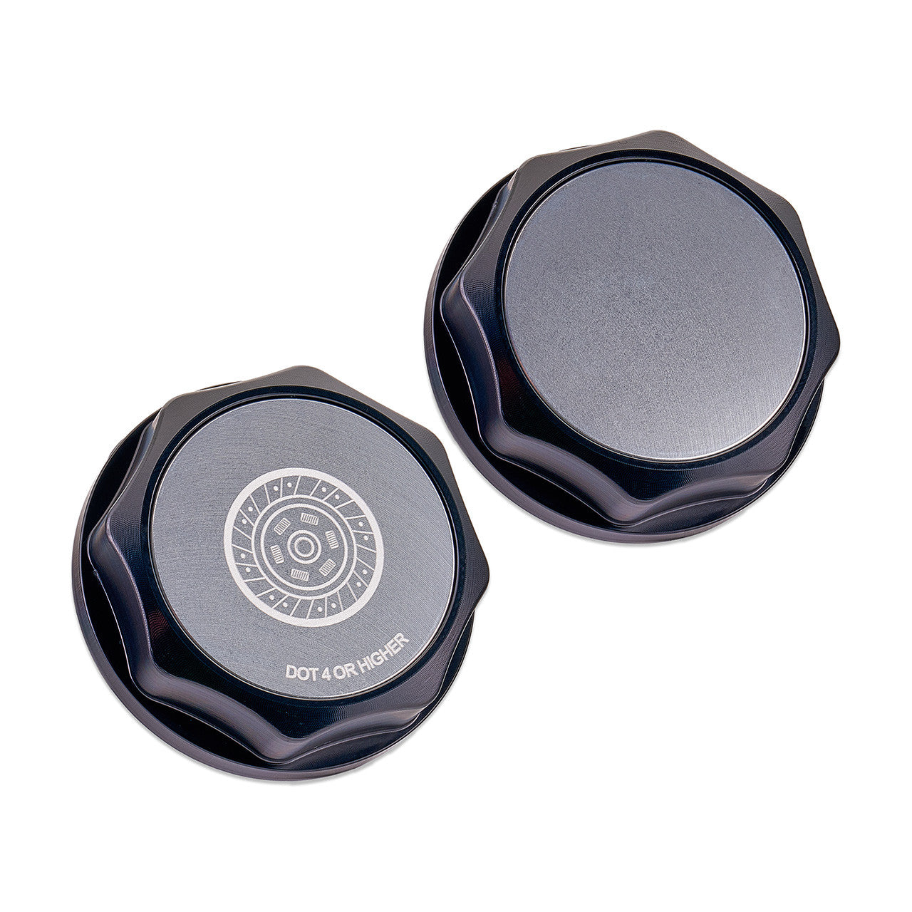 IAG Revolve Clutch Fluid Reservoir Cap w/ Anodized Color Accent for WRX STI - Silver