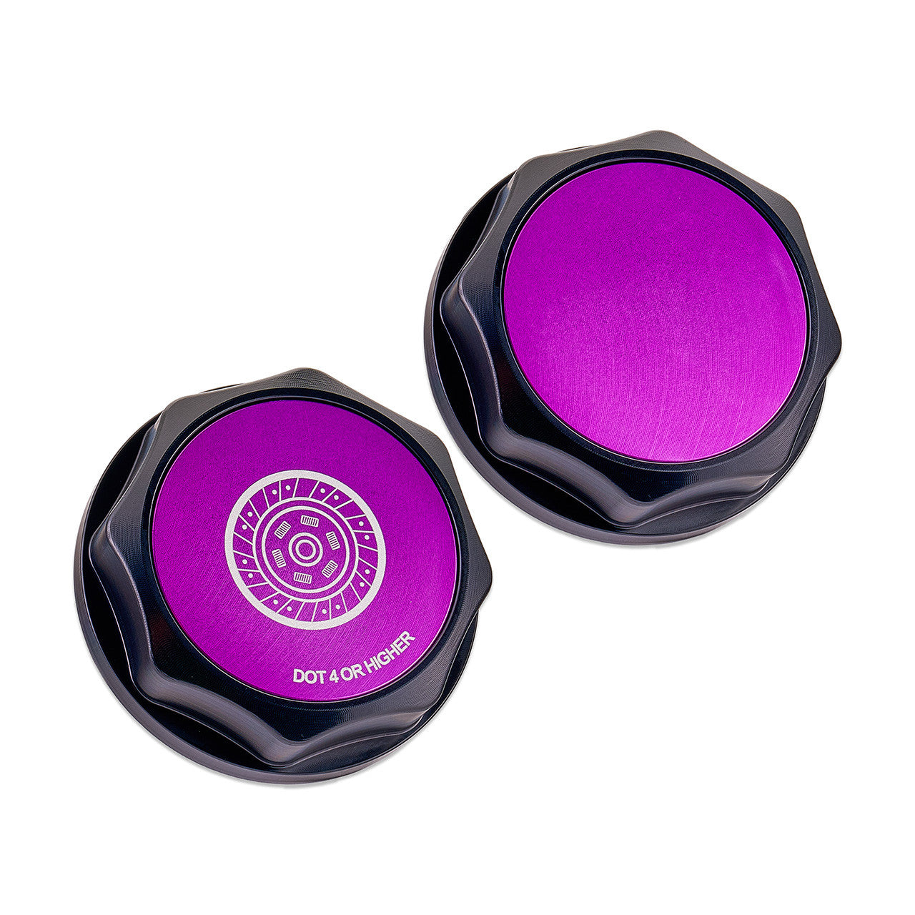 IAG Revolve Clutch Fluid Reservoir Cap w/ Anodized Color Accent for WRX STI - Purple