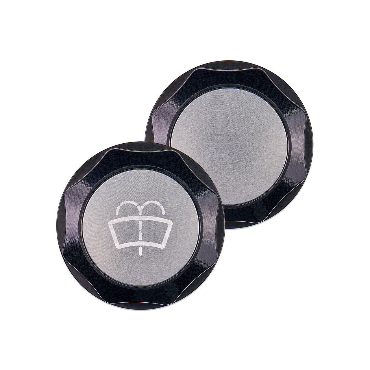IAG Revolve Washer Fluid Reservoir Cap w/ Anodized Color Accent for 02-21 WRX, 04-21 STI, 05-09 LGT, 04-08 FXT - Silver