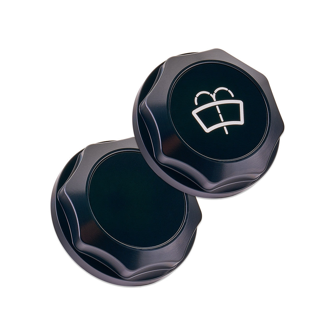 IAG Revolve Washer Fluid Reservoir Cap w/ Anodized Color Accent for 02-21 WRX, 04-21 STI, 05-09 LGT, 04-08 FXT - Black