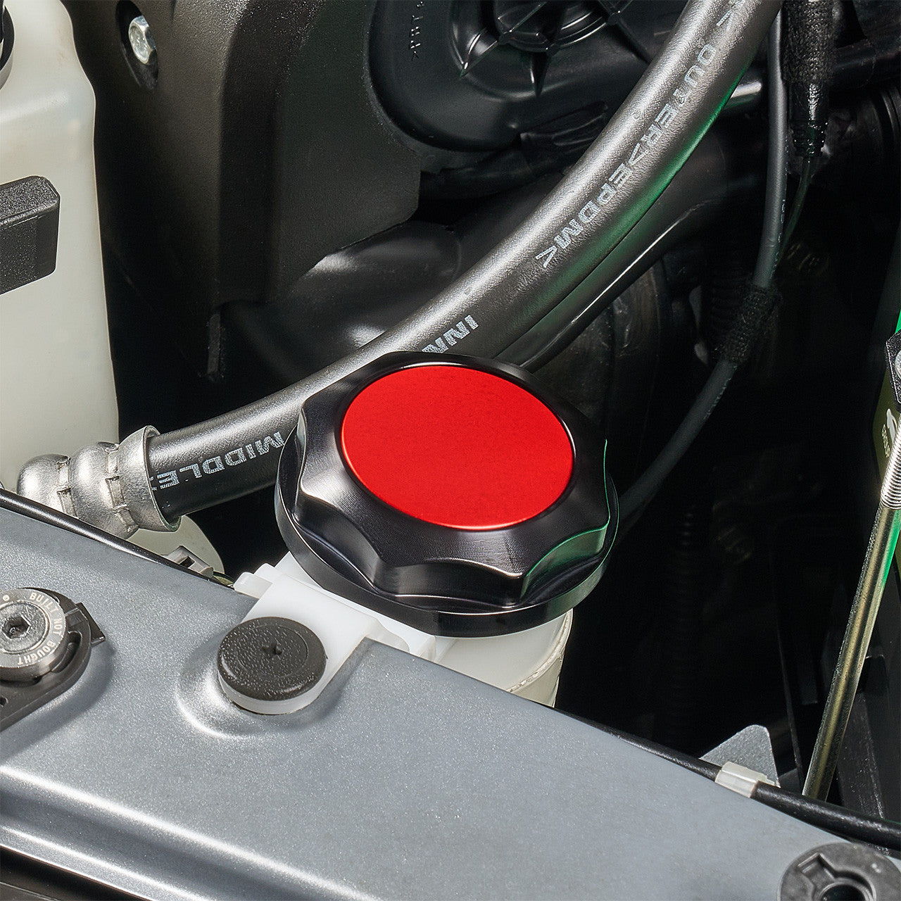IAG Revolve Washer Fluid Reservoir Cap w/ Anodized Color Accent - Installed 2