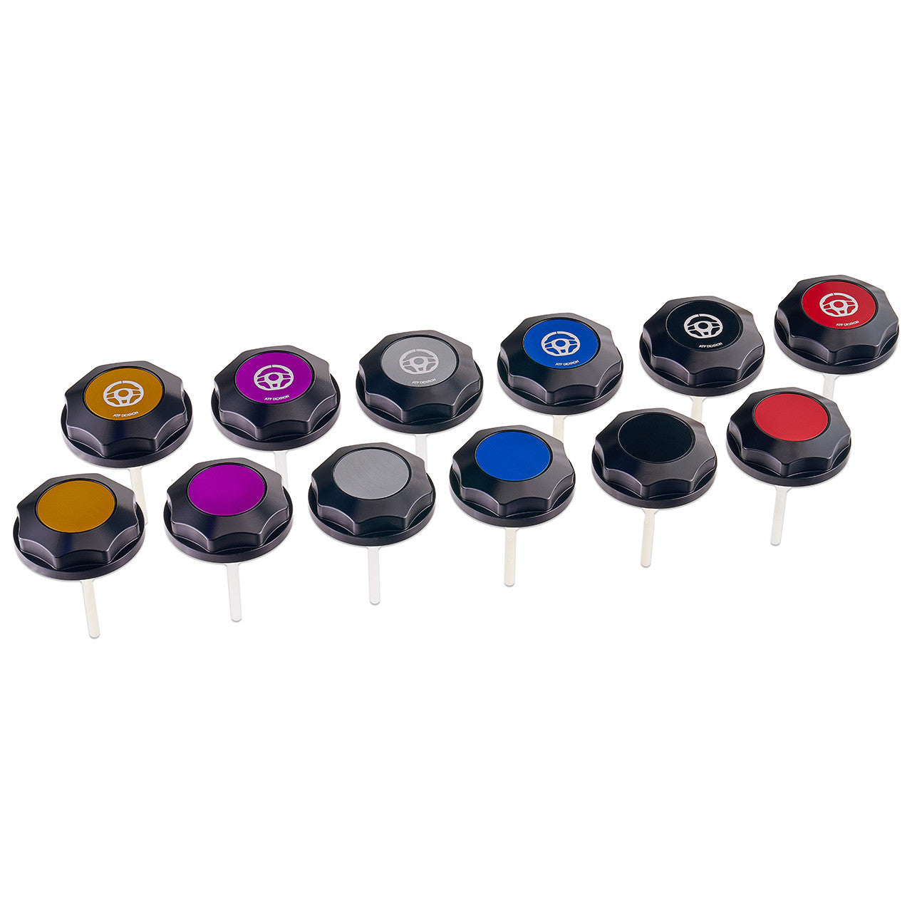 IAG Revolve Power Steering Reservoir Cap w/ Anodized Color Accent for 08-14 WRX, 08-21 STI, 05-09 LGT