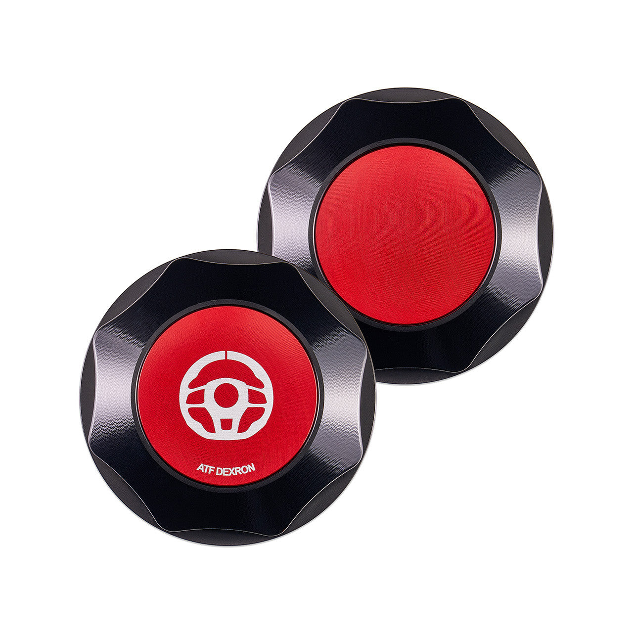 IAG Revolve Power Steering Reservoir Cap w/ Anodized Color Accent - Red