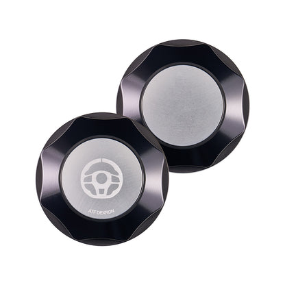 IAG Revolve Power Steering Reservoir Cap w/ Anodized Color Accent - Silver