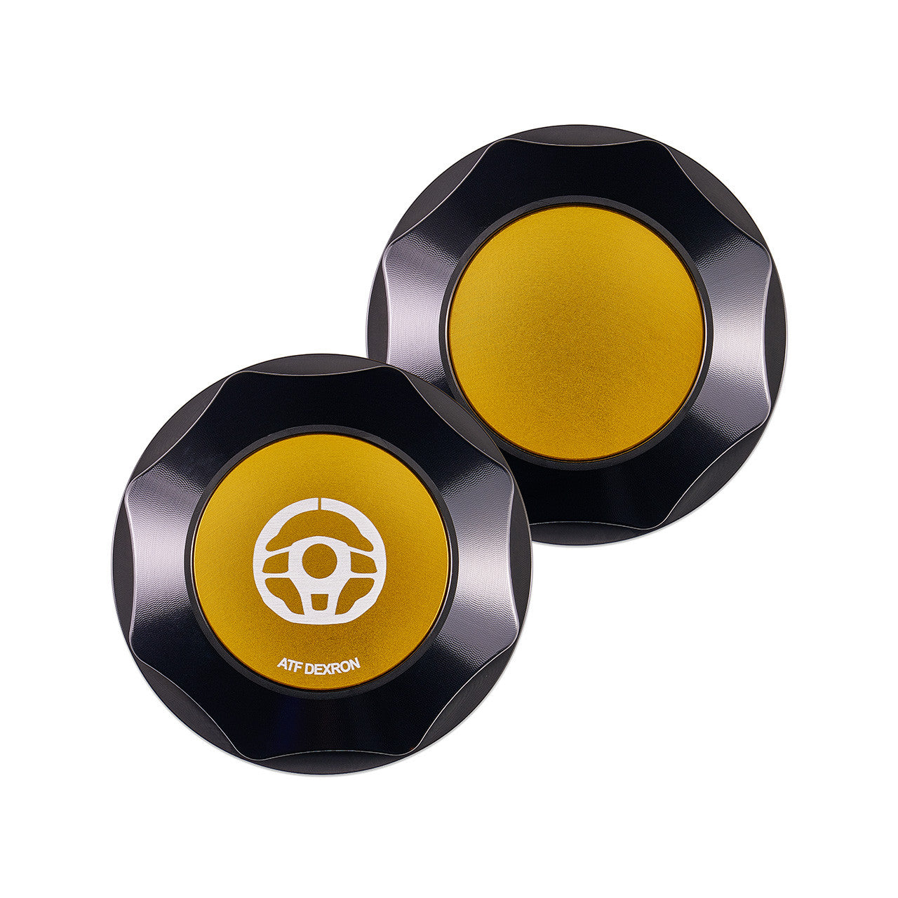 IAG Revolve Power Steering Reservoir Cap w/ Anodized Color Accent - Gold