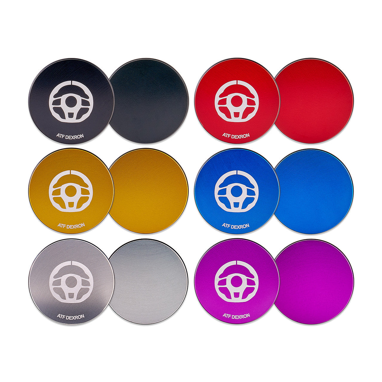 IAG Revolve Power Steering Reservoir Cap w/ Anodized Color Accent - Color Choices
