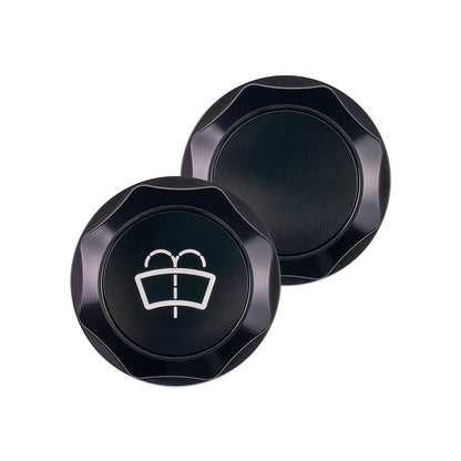 IAG Revolve Washer Fluid Reservoir Cap w/ Anodized Color Accent for 22-26 WRX, 13-26 BRZ - Black