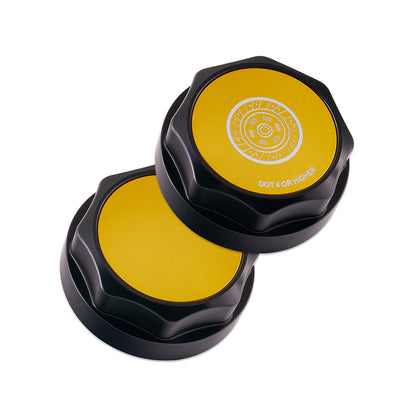 IAG Revolve Clutch Fluid Reservoir Cap w/ Anodized Color Accent for 13-26 BRZ - Gold