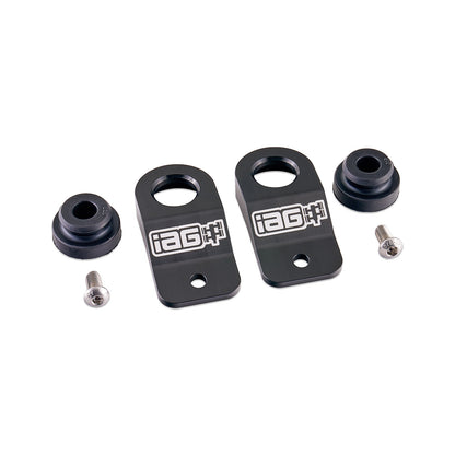 IAG Radiator Stays For 2002-07 Subaru WRX, 04-07 STI, 02-07 Impreza, 02-07 Outback - Black 2