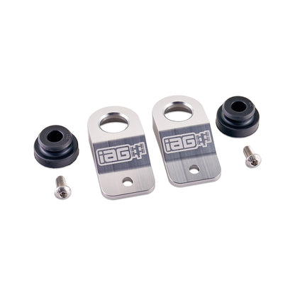 IAG Radiator Stays For 2002-07 Subaru WRX, 04-07 STI, 02-07 Impreza, 02-07 Outback - Silver 2