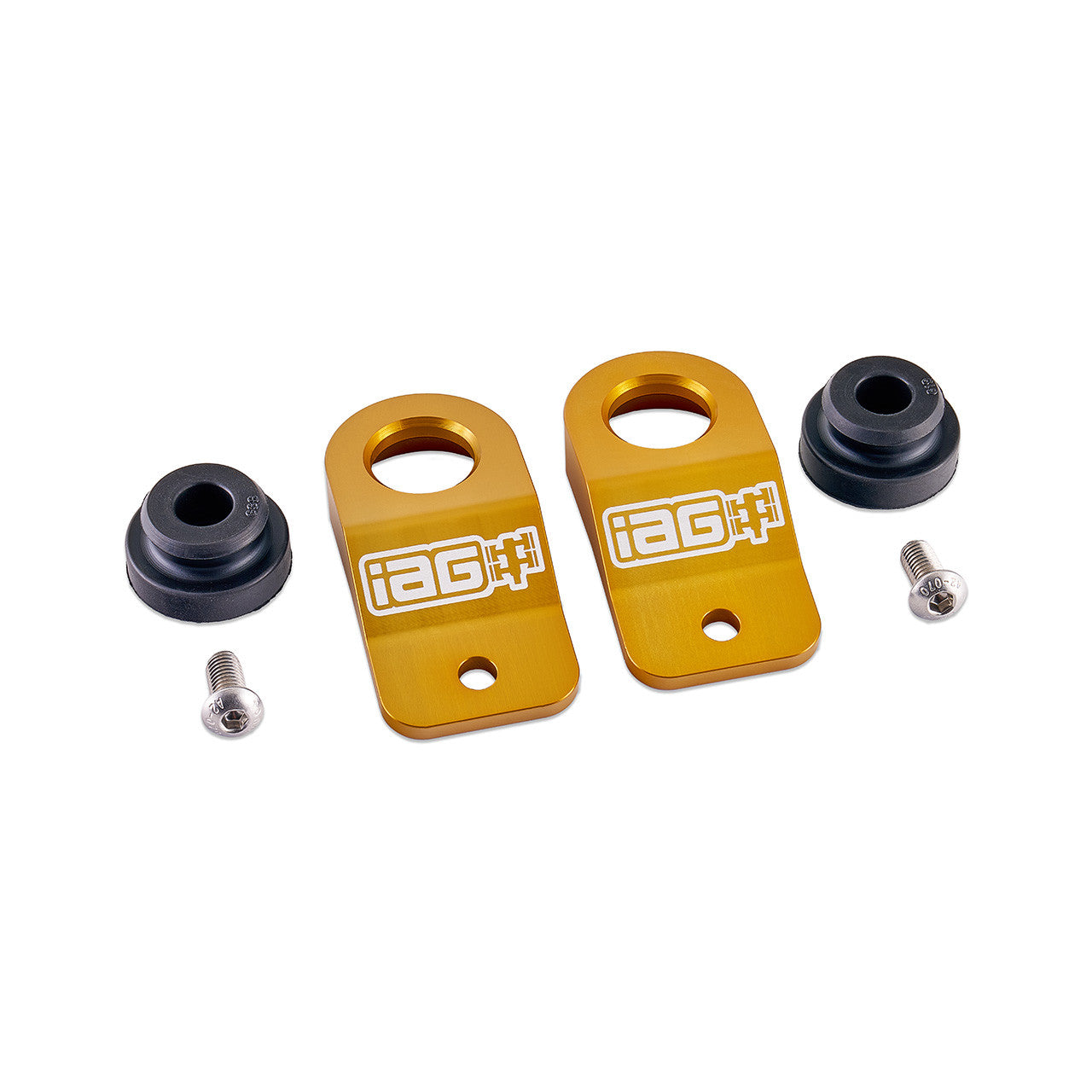 IAG Radiator Stays For 2002-07 Subaru WRX, 04-07 STI, 02-07 Impreza, 02-07 Outback - Gold 2