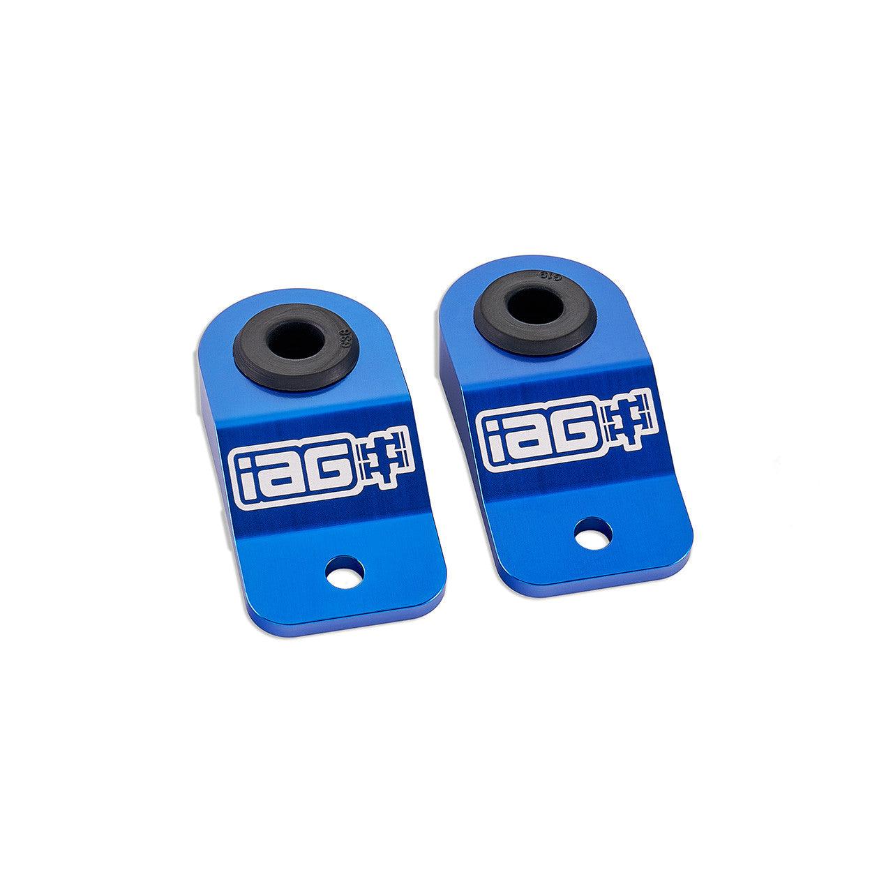 IAG Radiator Stays For 2002-07 Subaru WRX, 04-07 STI, 02-07 Impreza, 02-07 Outback - Blue