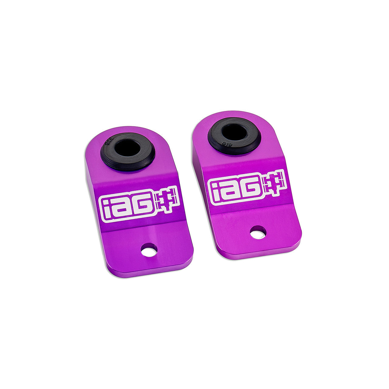 IAG Radiator Stays For 2002-07 Subaru WRX, 04-07 STI, 02-07 Impreza, 02-07 Outback - Purple