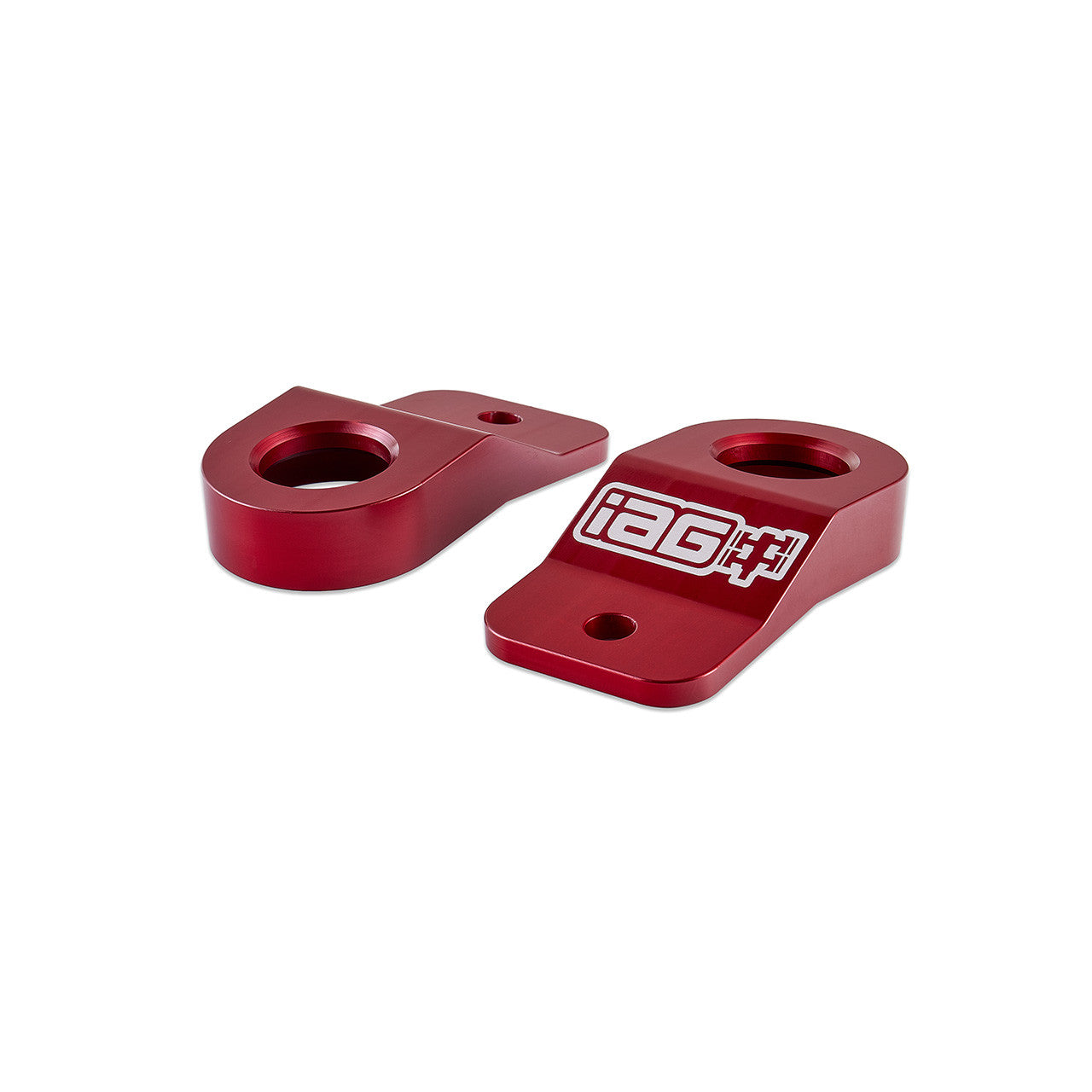 IAG Radiator Stays For 2002-07 Subaru WRX, 04-07 STI, 02-07 Impreza, 02-07 Outback - Red 3