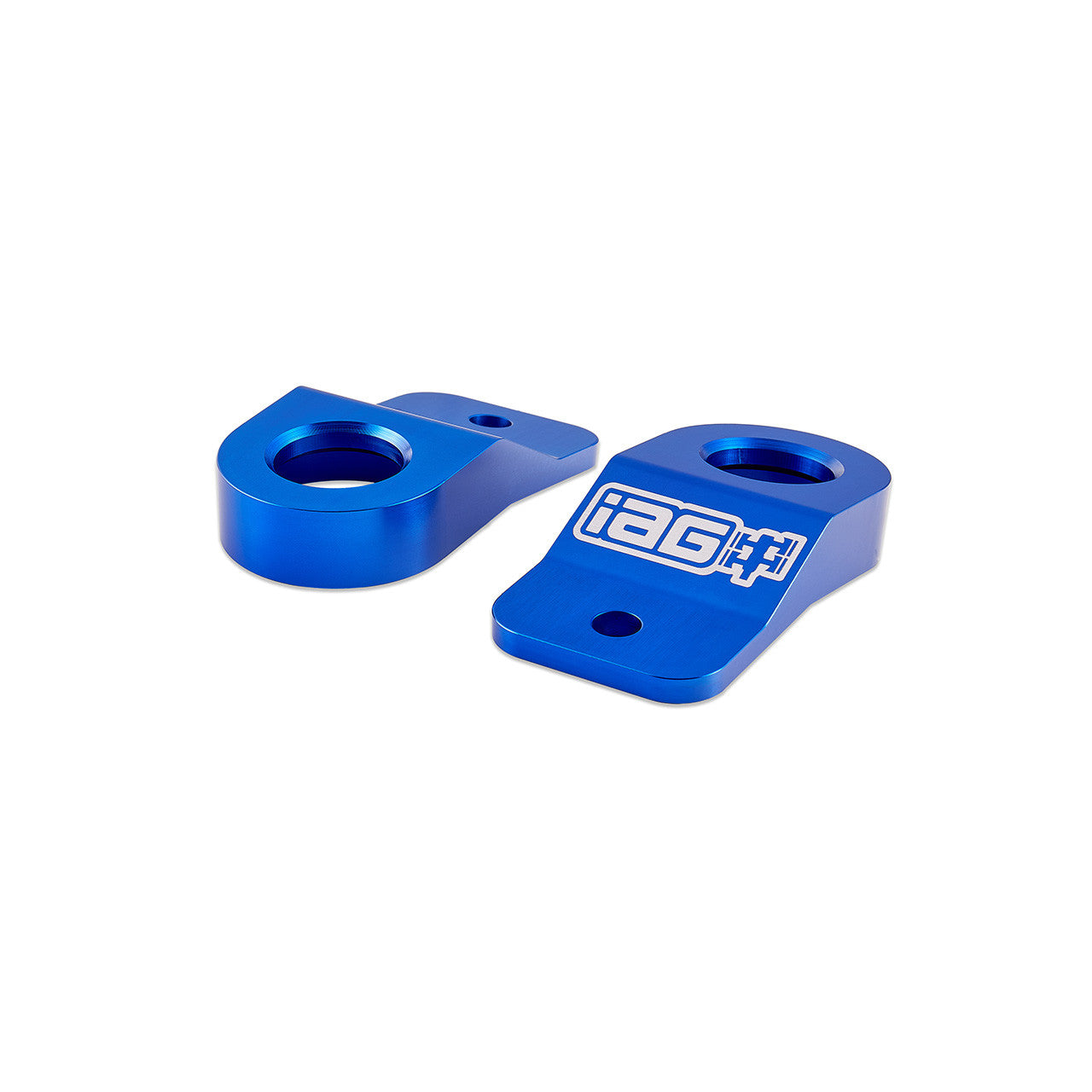 IAG Radiator Stays For 2002-07 Subaru WRX, 04-07 STI, 02-07 Impreza, 02-07 Outback - Blue 3