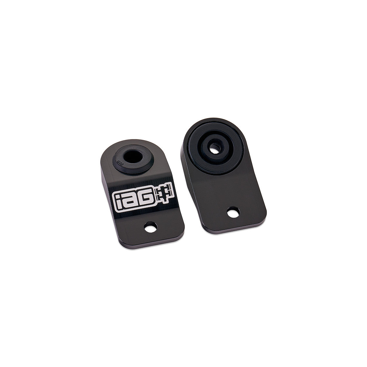 IAG Radiator Stays For 2008-14 Subaru WRX & STI, 08-10 Impreza & Outback - Black Angle 2