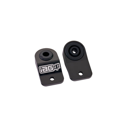 IAG Radiator Stays For 2008-14 Subaru WRX & STI, 08-10 Impreza & Outback - Black Angle 2